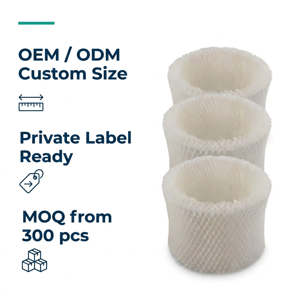 Honeywell HC-888 humidifier filter OEM custom size private label MOQ 300 pcs